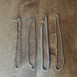 Set of Four Gold Colored Chains